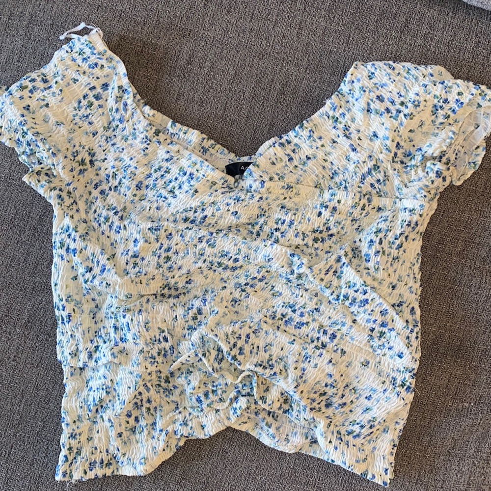 Aqua brand Yellow floral crop top